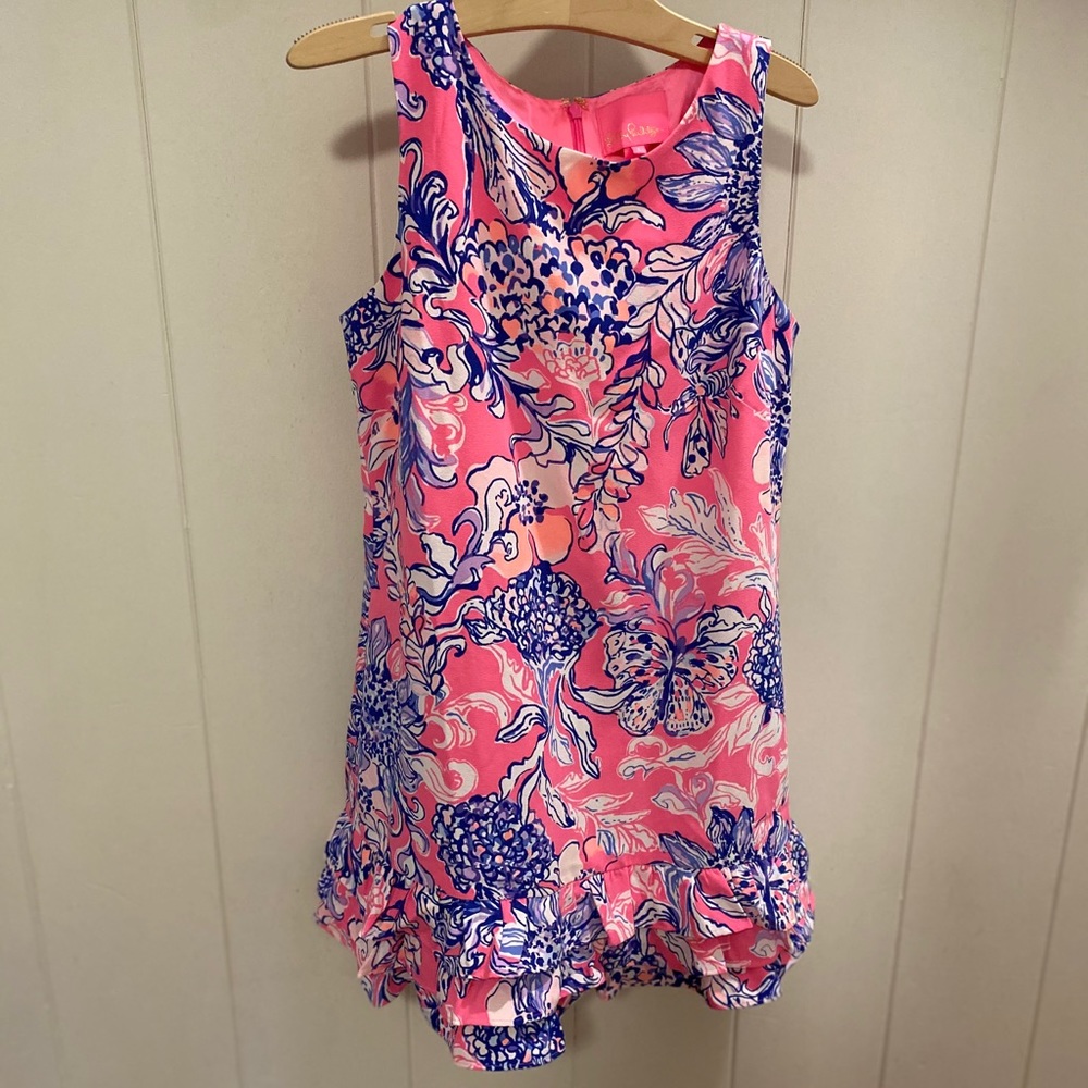 Lilly Pulitzer pink tropics Marla romper size 6